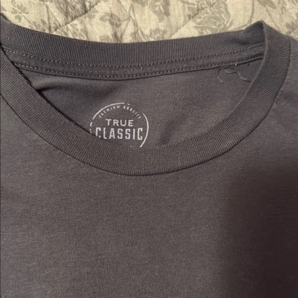 True Classic Black Short Sleeve Tee